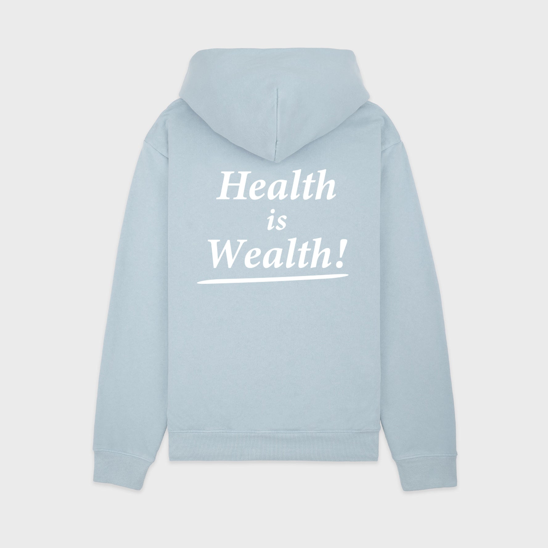 Sporty & Rich - Health Is Wealth連帽衛衣（Asaya粉藍色）